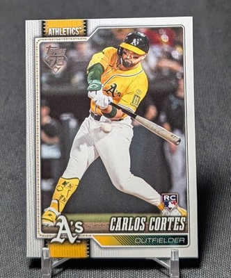 Carlos Cortes Rookie RC 2026 Topps Series 1 Baseball Card #249 Athletics