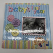 VTG Baby's First Year Undated Milestone Calendar with Stickers 2009 Avalon
