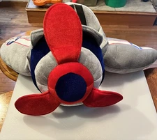 Plush Airplane Costume -3T - Red Propeller & Blue Stars – Gently Used