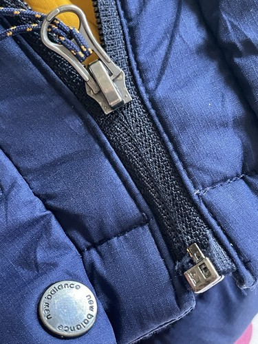 New Balance Extreme Function Down Filled Puffer Jacket Blue Outerwear See Pics - Picture 11 of 14
