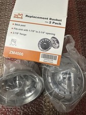 2 Pack Kitchen Sink Strainer and Stopper Combo Basket Replacement 3-1/2 inch