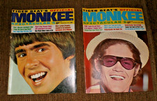 2 TIGER BEAT'S OFFICIAL MONKEE SPECTACULAR MAGAZINES #5 SEPT & #6 OCT 1967