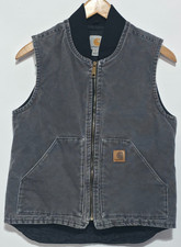 Vintage Carhartt Quilt Lined Artic Vest  Shadow Grey  V02-029  Small