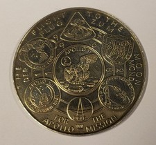 Medaille FLIGHT TO THE MOON APOLLO 11 DER FLU...