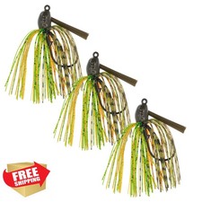 Reaction Tackle Swim Jigs 3pk Bass Fishing Weedless Lures Silicone Skirt