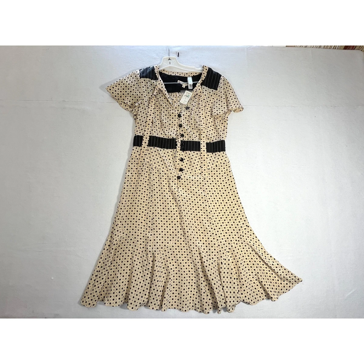 Robe D'été Vintage Nanette Lepore - Dos Nu Multicolore - Taille 12 - Occasion Très Bon état
