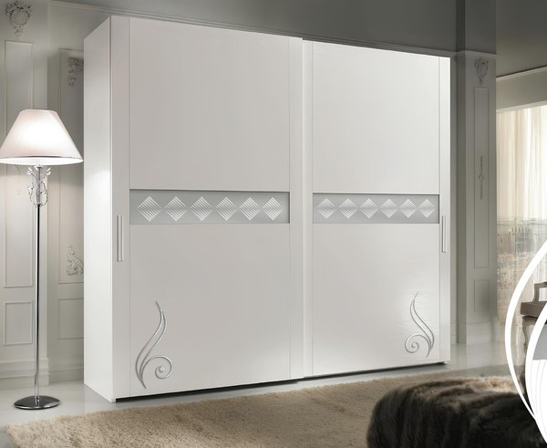 SchräNke Kleider Kleiderschrank Schrank Luxus SchwebetüRen Design Holz Modern-image