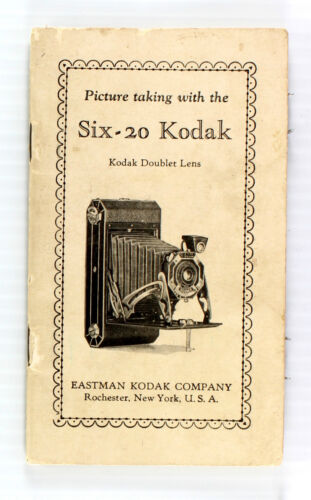 Appareil photo original Kodak Six-20 avec objectif doublet manuel d'instructions - Photo 1/1