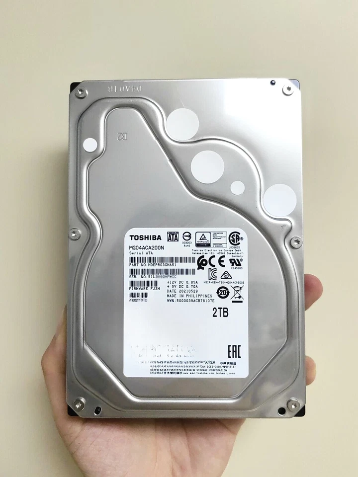 MG04ACA200N Toshiba 2TB Enterprise 6Gb/s 7200RPM 256MB 3.5 SATA 128MB Hard Drive - Image 3 of 3