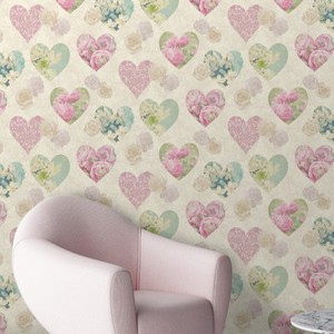 Dettagli Su Fine Decor Floreale Cuori Carta Da Parati Vintage In Pizzo Rose Fiori Multi Fd41912 Mostra Il Titolo Originale