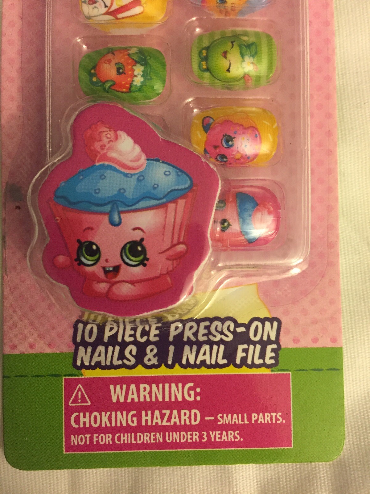 Shopkins 10 Piece Press-On Nails &amp; Nail File | eBay