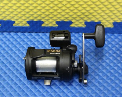 Okuma Magda Line Counter Trolling Reel Pre-spooled w/17lb/200yd