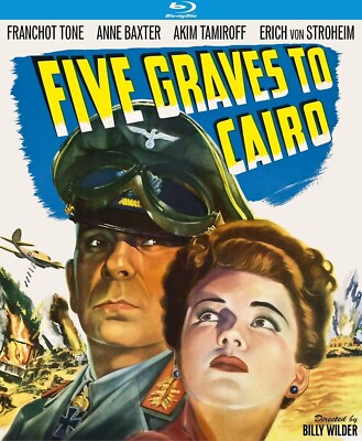 Five Graves to Cairo Blu-ray Billy Wilder B&W Wartime Espionage Thriller Movie