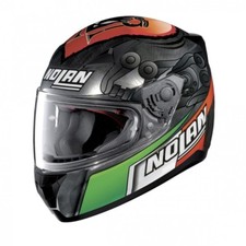 Casco integrale moto N60-5 Gemini Replica Melandri Scratched Chrome 35 helmet