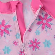 TFJH E Girls Swimsuit UPF 50 UV One Piece Kids Sunscreen Costume Pink 4A