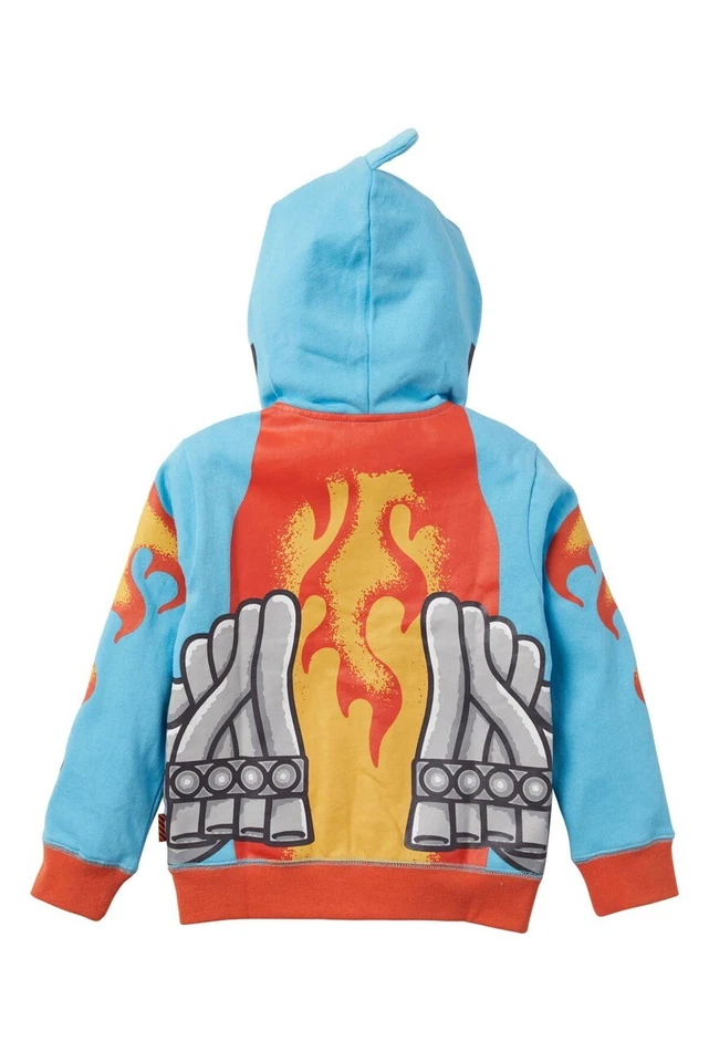 Volcom Toddler Boy's Hot Wheels Hooded Zip Sweatshirt Shark Cruiser 2T 3T 4T NWT - Image 2 of 2
