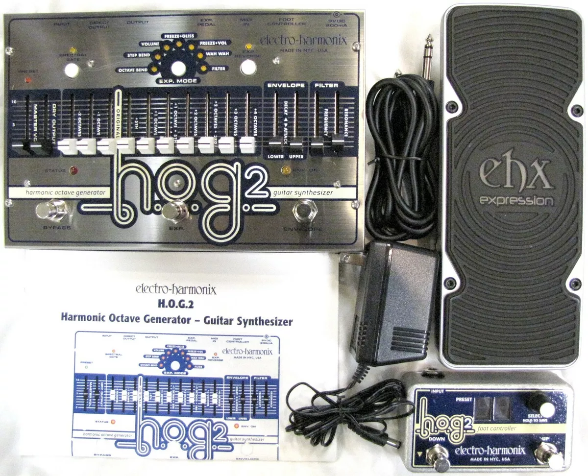 Used Electro-Harmonix EHX HOG 2 Harmonic Octave Generator Pedal w/ Controller