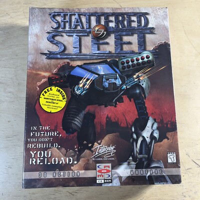 Shattered Steel PC Game Interplay Warfare 1996 Brand New CD-Rom w Keypad Overlay