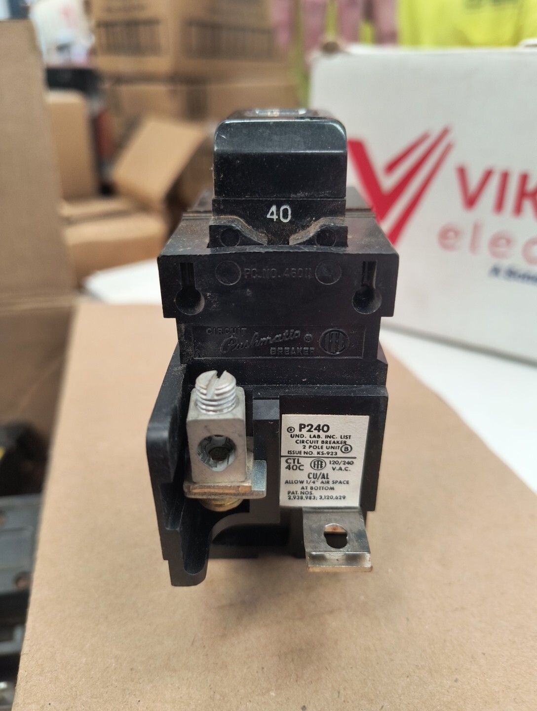 Pushmatic P240 Double Pole Two 40 Amp Circuit Breaker ITE Siemens bulldog 40A