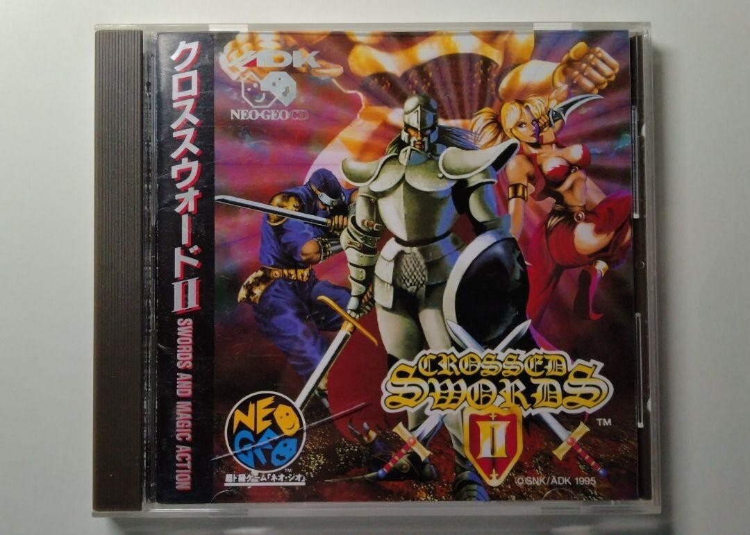 Neo Geo CD CROSSED SWORDS II 2 SNK / ADK ADCD-102 NGCD 1995 Action RPG Used