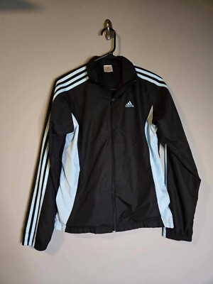 ADIDAS Women's FULL ZIP UP JACKET SIZE S RN 88387 CA 40312 BLACK