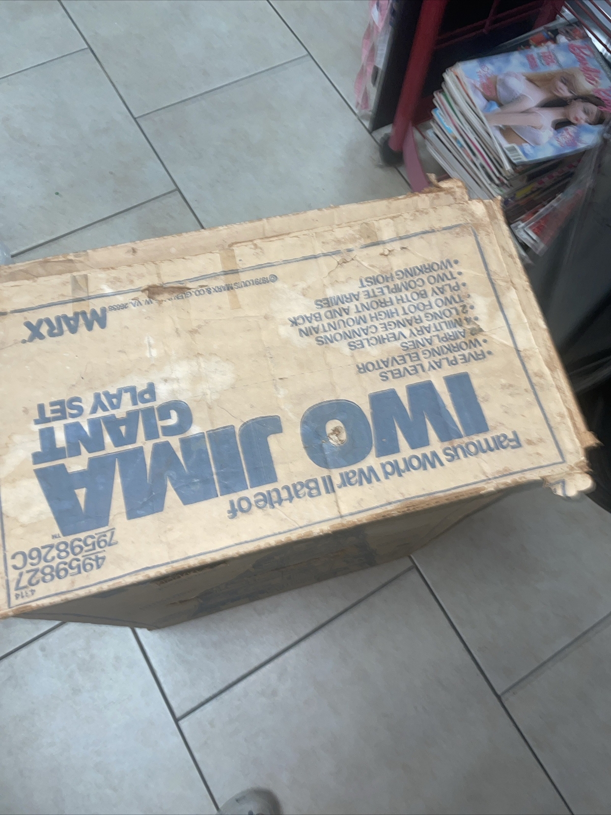 Marx Toys. WWII Iwo Jima Giant Play Set w/ Mountain Base & Accessories View pics eBay