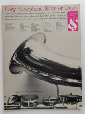 Easy Saxophone Solos or Duets - Everybody's Favorite No. 104 (Amsco, 1960)