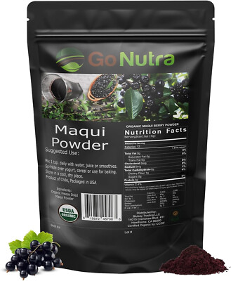 Maqui Berry Powder Organic Freeze-Dried 1 lb Superfood from Chile Maqui  Powder