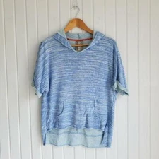 Anthropologie Women's Small Dolan Left Coast Pullover Heather Blue Causal Top  