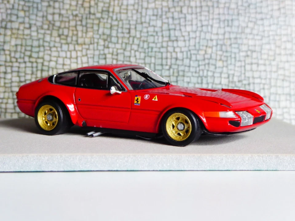 CUSTOM 1/43 Detail Cars Platinum Ferrari 365 Le Mans Specs Plain Body Red - Immagine 3 di 4
