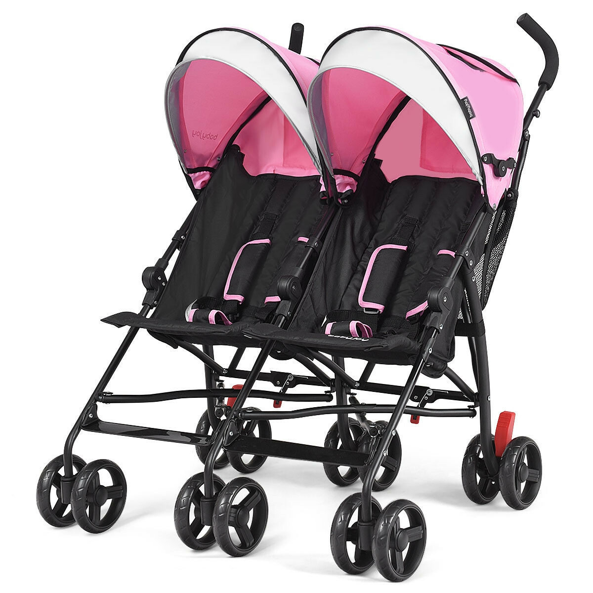 reclining double stroller