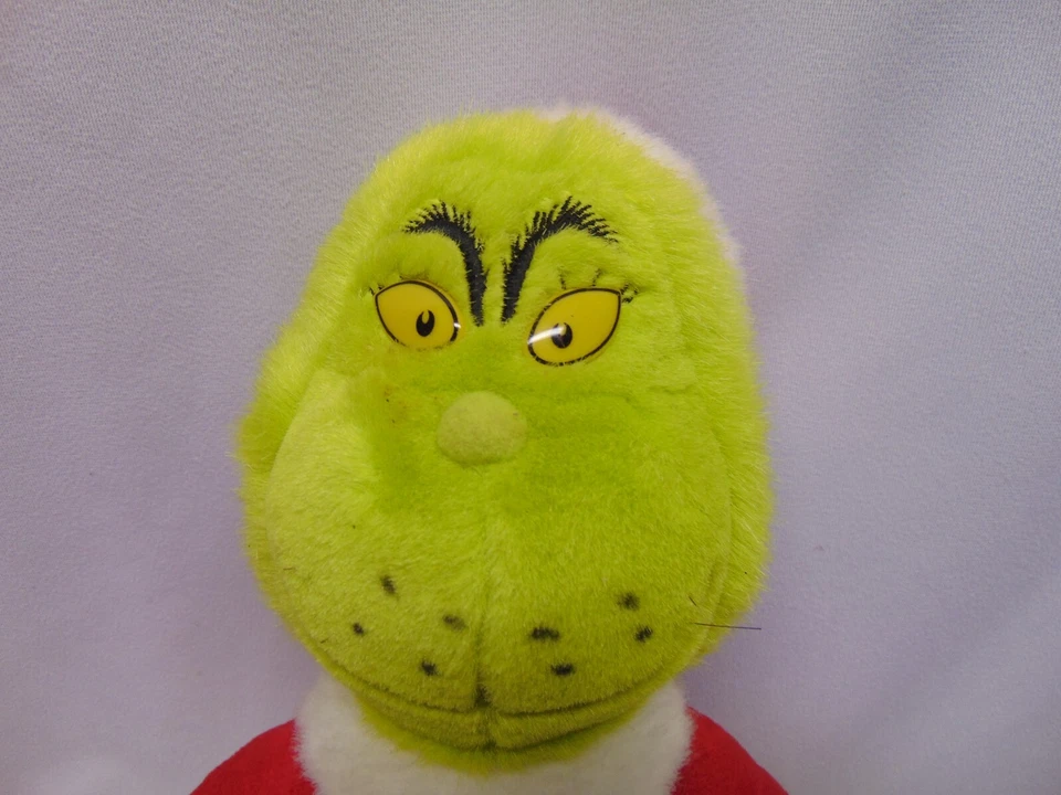 1999 Dr Seuss The Grinch Stole Christmas Stuff Plush Toy 22" long Santa Suit - Image 2 of 4