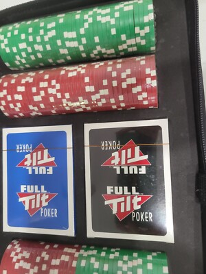 NEW FULL TILT 152 Pc POKER SET w/TRAVEL CASE & CARRY HANDLE 2