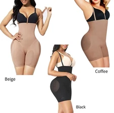 Mesh Bottom Seamless Adjustable Strap Tummy Control Women's Slimming Body Shaper