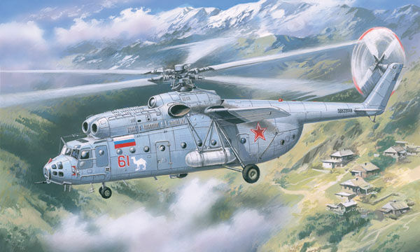 Mi 6 Soviet Helicopter Late Scale Plastic Model Kit by Amodel 