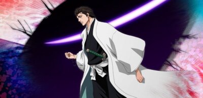 Anime aizen sousuke brave Stitched Gaming Mat Desk
