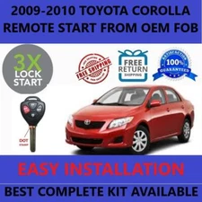Plug & Play Remote Start  2009-2010 Toyota COROLLA DOT KEY