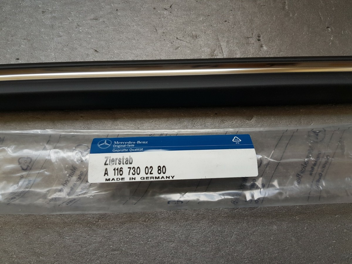 Genuine Mercedes W116 SE Rear right door moulding A1167300280 | eBay