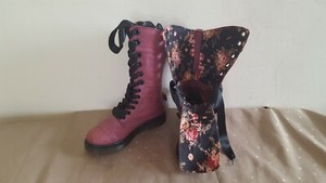 purple dr martens size 5
