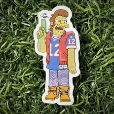 Buffalo Bills X The Simpsons Snake Die Cut Stickers Fat Tony 3” X 3” Pop Art