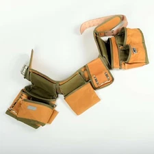 Heavy duty canvas Carpenter's Tool Pouch With belt