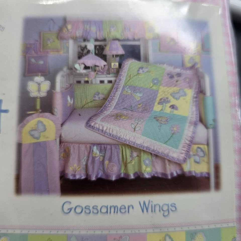 Sábana ajustable para cuna Gossamer Wings rosa guinga a cuadros 28"x52" ropa de cama para bebé JJ3979 Foto 3 de 4