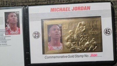 Michael Jordan Commerative Gold Stamp | eBay display picture 1