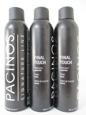 Pacinos Final Touch Firm Hold Hairspray 6.17 oz (dents) Pack of 3