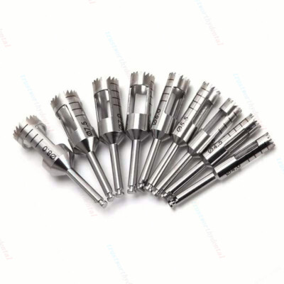 Dental Cutting Trephine Drill Bone Sharp Burr Planting Drills Harvest ITI NOB