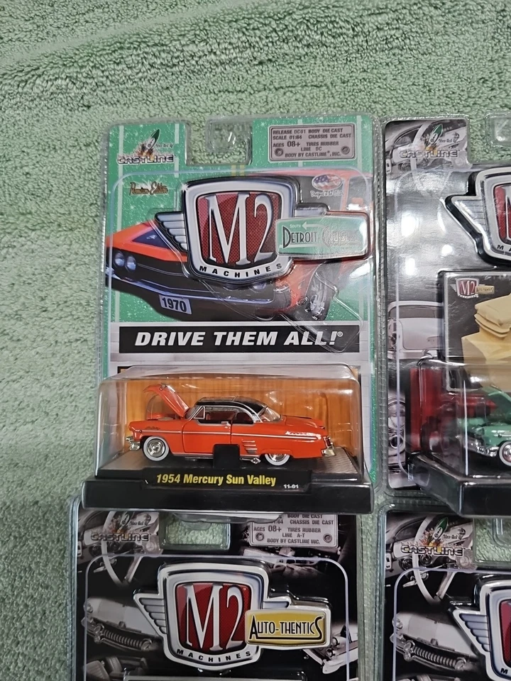 Máquinas M2 Auto-Thentics (lote de 6) 1:64 fundido a presión 1954 Mercury Sun Valley nuevo en caja  Foto 2 de 4