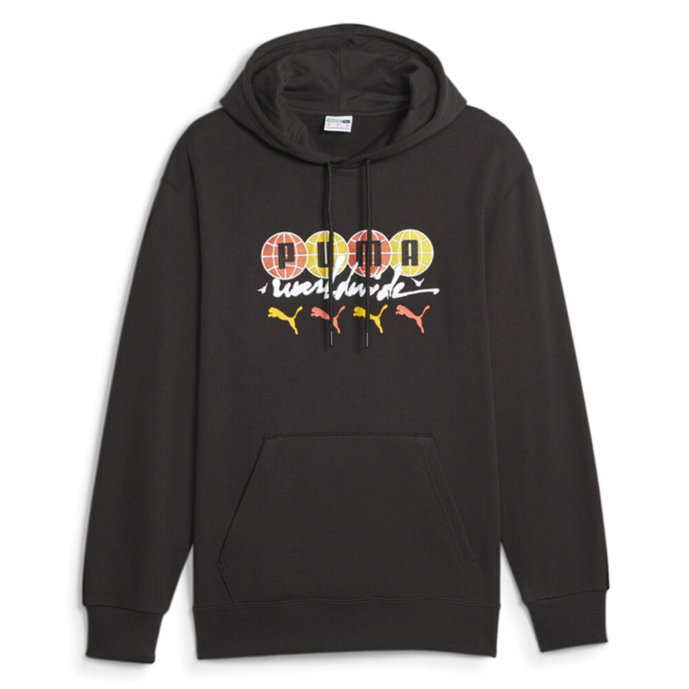 Puma Swxp Worldwide Mens Black Pullover Hoodie 62264601