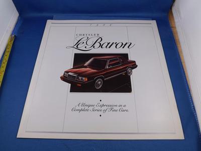 1986 CHRYSLER LEBARON CAR SALES BROCHURE SPECIFICATIONS FEATURES