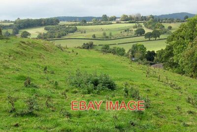 PHOTO  SLOPING PASTURE LINTON THE FOOTPATH HERE FOLLOWS THE NARROW VALLEY DOWN T