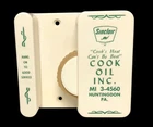 VINTAGE SINCLAIR OIL GAS Dino Cook Oil Inc. PA. ADVERTISING BROOM HOLDER Great